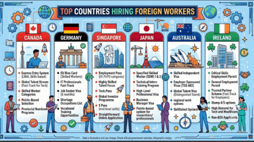 Top Countries Hiring Foreign Workers
