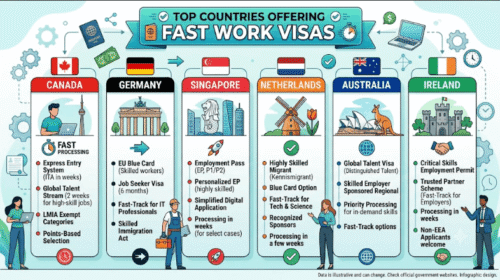 Top Countries Offering Fast Work Visas